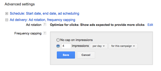 Frequency Capping Remarketing