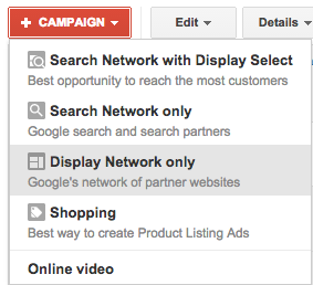 Remarketing Campaign Display Network Only