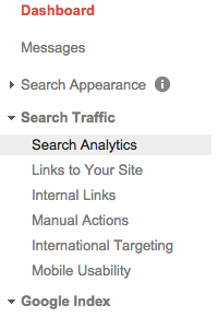 Search Analytics Report Google