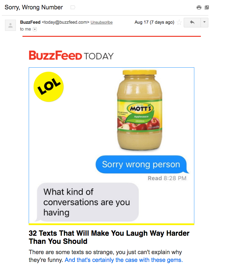 buzzfeed emails