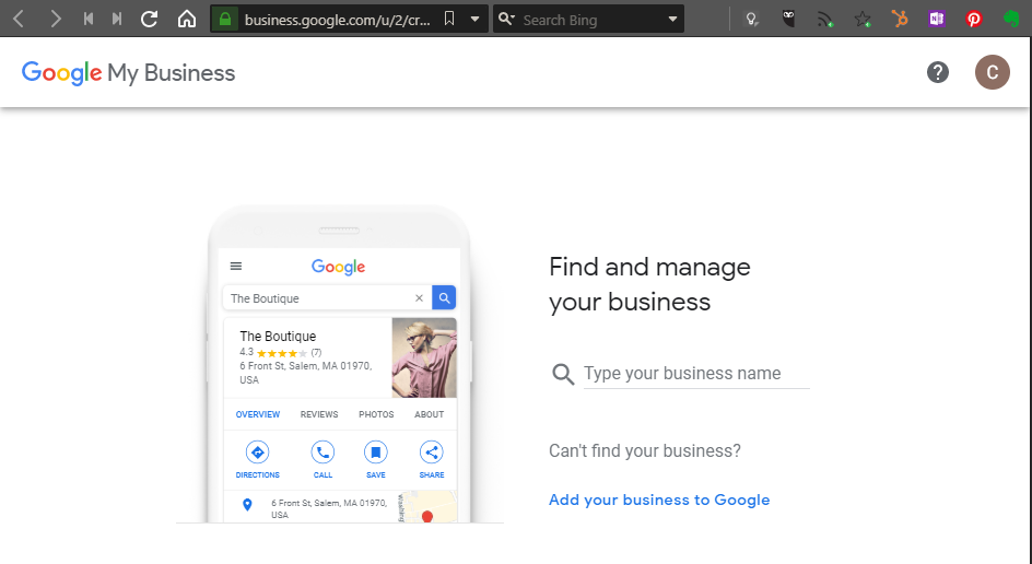 Find Your Business on Google my Business